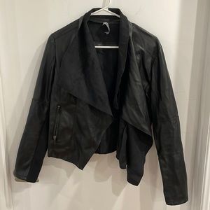 Faux leather jacket, size medium